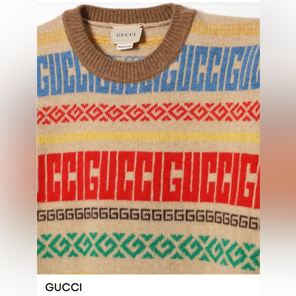 Gucci Multicolor Striped Sweater Size 12y/XS - Picture 2 of 3